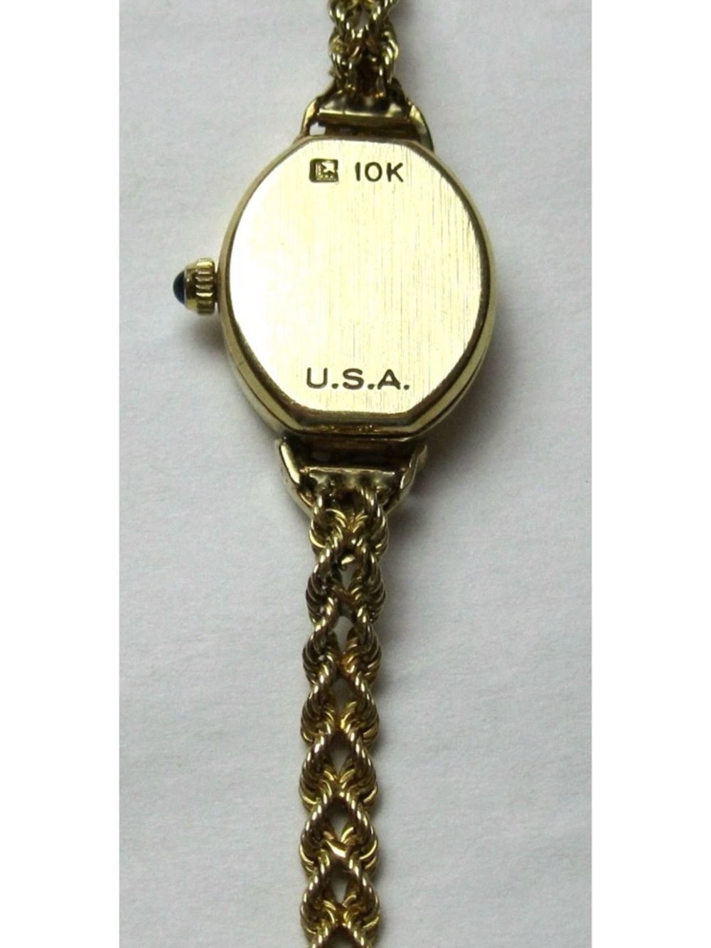 Stunning solid 10k Yellow Gold Ladies Watch with Leaf Accents - Picture 8 of 8